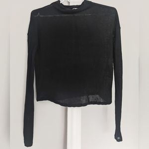 Wilfred Sheer Black Sweater